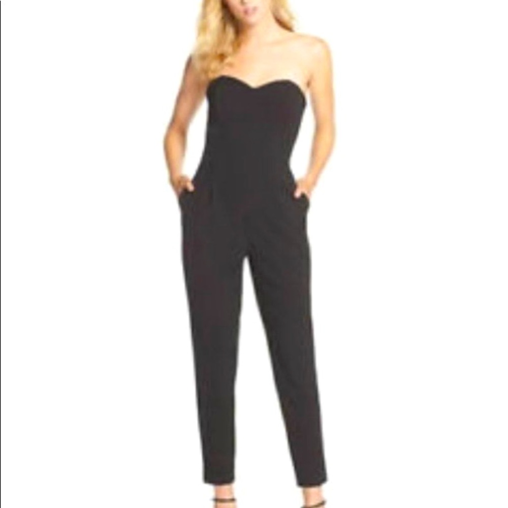 Adelyn Rae strapless jumpsuit